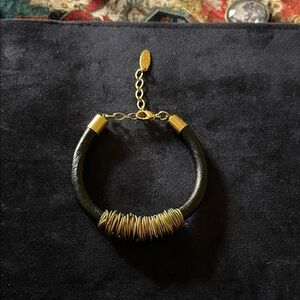Elegant Gold and Black Bracelet